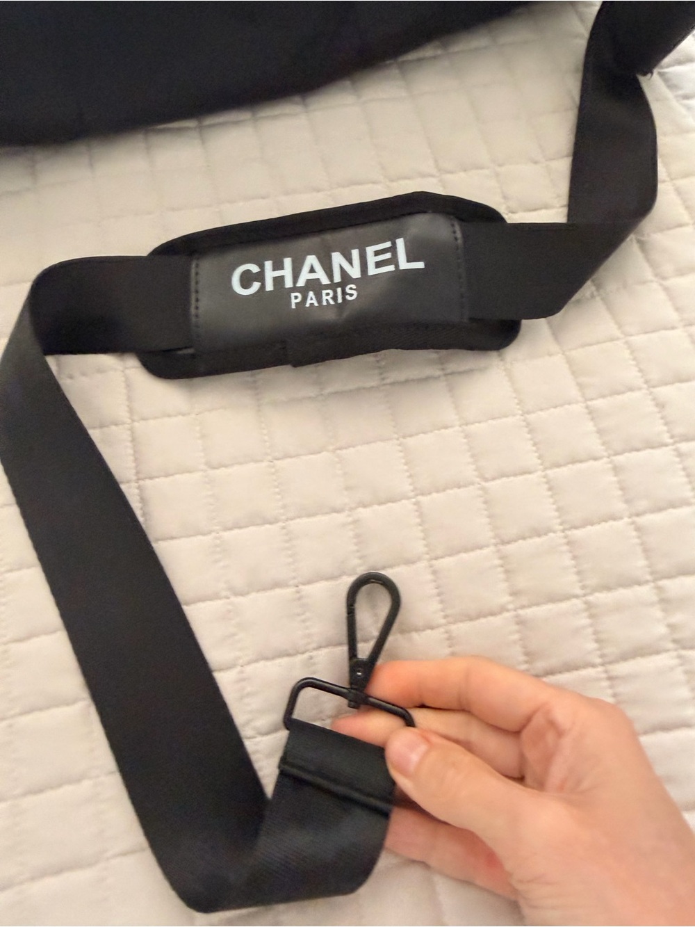 Chanel Black Canvas Shoulder Bag - Picture 7 of 10